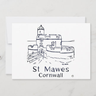 Agradecimento Cartão do Castelo de St Mawes