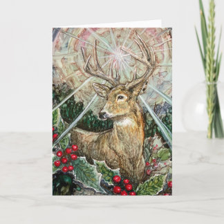 Agradecimento Cartão dobrado "Estrela de Natal"