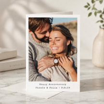Cartão Dobrado Personalizado de Foto de Aniversári