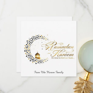 Agradecimento cartão elegante de férias Ramadan Kareem