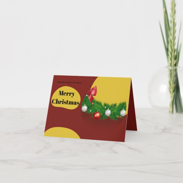 Agradecimento Cartão Feliz de Natal (Frente)