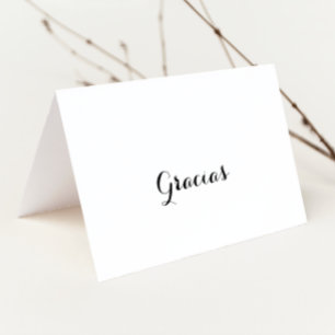 Agradecimento Cartão Gracias De Casamento Dobrado Pela Caligraf