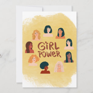 Agradecimento Cartão internacional de trabalho feminino