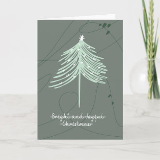 Agradecimento Cartão Moderno Boho de Natal / Ano Novo