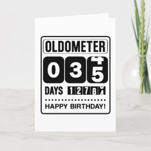 Agradecimento Cartão Oldometer de 35 de aniversário