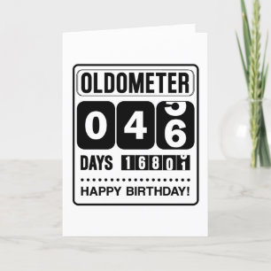 Agradecimento Cartão Oldometer de 46.o aniversário