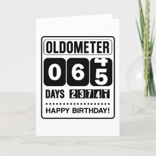 Agradecimento Cartão Oldometer de 65 anos