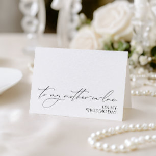 Agradecimento Cartão "Para Minha Sogra No Meu Dia de Casamento"