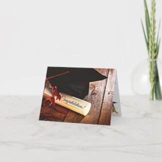 Agradecimento Cartão personalizado de graduação