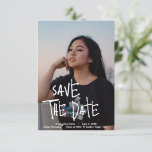 Agradecimento Cartão Personalizado de Save the Date para Festa d