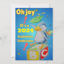Agradecimento Cartão personalizado para a graduação do jardim de