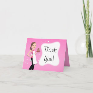 Agradecimento Cartão Personalizável de Bake Decor Birthday Cake