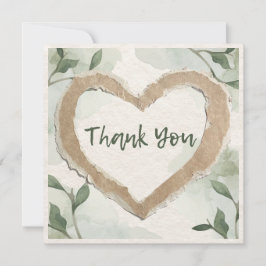 Agradecimento Cartão Quadrado de Nota Chata Obrigado