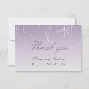 Agradecimento Cartão RSVP de Casamento de Chuppah Planetarium