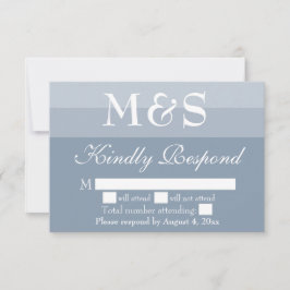 Agradecimento Cartão RSVP de Casamento de Script Moderno Simples