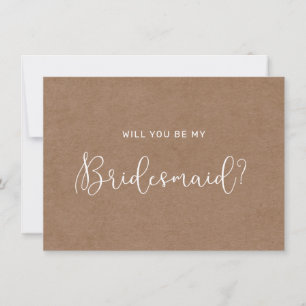 Agradecimento Cartão Russo Minimalista de Bridesmaid