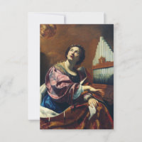 Cartão Sagrado Sinfonia Divina de Santa Cecília