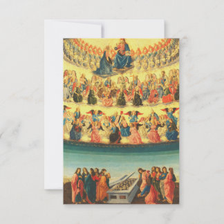 Agradecimento Cartão Santo Assunção da Virgem de Botticini