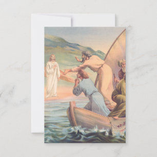 Agradecimento Cartão Santo da Aparição de Jesus no Mar da Galile