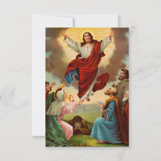 Agradecimento Cartão Santo da Ascensão de Jesus
