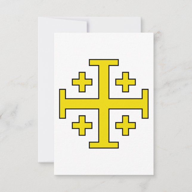 Agradecimento Cartão Santo da Cruz de Jerusalém (Frente)