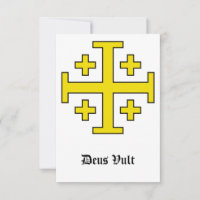 Cartão Santo da Cruz de Jerusalém