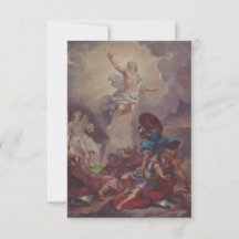 Cartão Santo da Ressurreição de Jesus de B.A. Gode