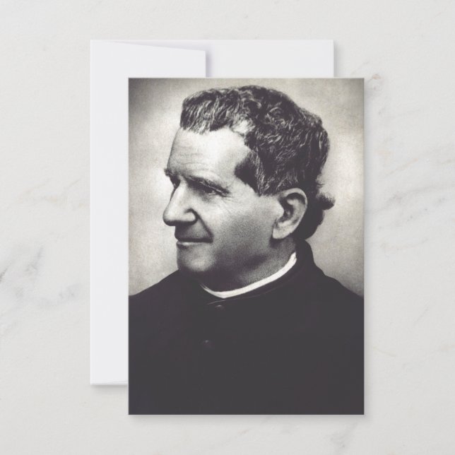 Agradecimento Cartão Santo de Dom Bosco (Frente)