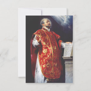 Agradecimento Cartão Santo de Inácio de Loyola