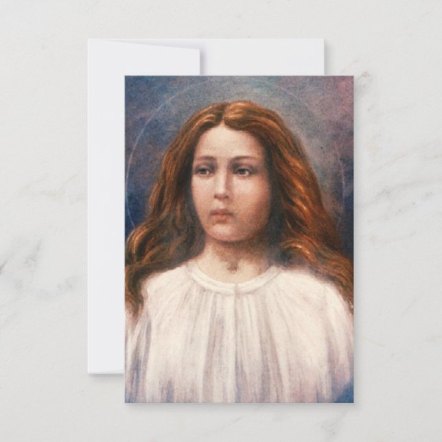 Agradecimento Cartão Santo de Maria Goretti (Frente)