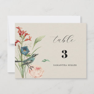 Agradecimento Cartão Secreto de Flores Selvagens de Jardim