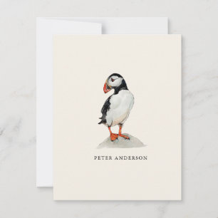 Agradecimento Cartão simples de nota de aquarela de papagaio-do-