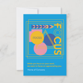 Agradecimento Cartão U de Obrigado de Apreciação do Funcionarios