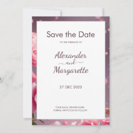 Agradecimento Casamento Moderno Minimalista Salve o Cartão de Da