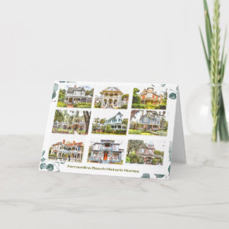 Agradecimento Casas Históricas de Fernandina Beach 5x7 Cartão de