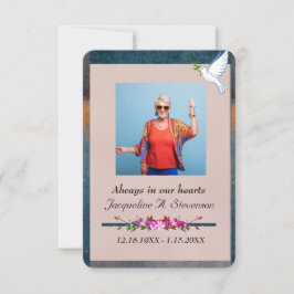 Agradecimento Celebração de Foto do Cartão de Oração do Serviço 