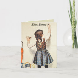 AGRADECIMENTO CHALKBOARD DESEJA CARTÃO DE ANIVERSÁRIO FELIZ