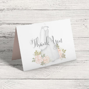 Agradecimento Chuva de Noiva Floral Aquarela