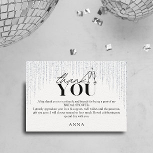 Agradecimento Chuveiro de Noiva Embriagada de Amor Cartão de Agr