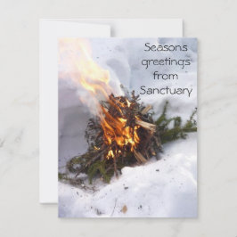 Agradecimento Coleção do cartão do Natal de Yule