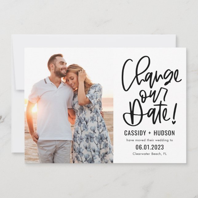 Agradecimento Cor Editável Escrevendo Funky Altera O Cartão De D (Frente)