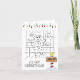 Agradecimento Cor no seu próprio cartão de Natal