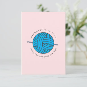 Agradecimento CROCHET ESPECIAL OBRIGADO AO SEU Cartão de Cliente