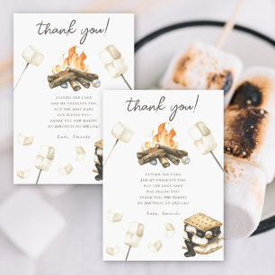 Agradecimento de aniversário divertido com S'more