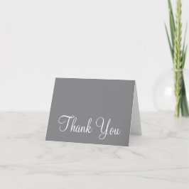 Agradecimento de Casamento Cinza