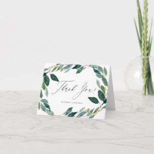 Agradecimento de Casamento com Coroa de Eucalipto 