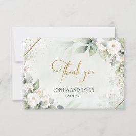 Agradecimento de Casamento com Eucalipto e Rosas B
