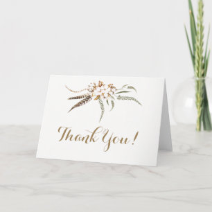 Agradecimento de casamento com grinalda de algodão