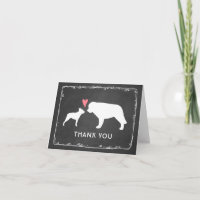 Agradecimento de Casamento de Boston Terrier e São