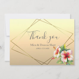 Agradecimento de Casamento de Hibisco Selvagem Mod